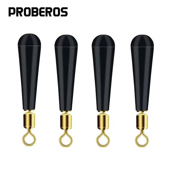 50 connecteurs flotteurs pêche cuivre rotation rapide avec embouts caoutchouc silicone pour bas de ligne