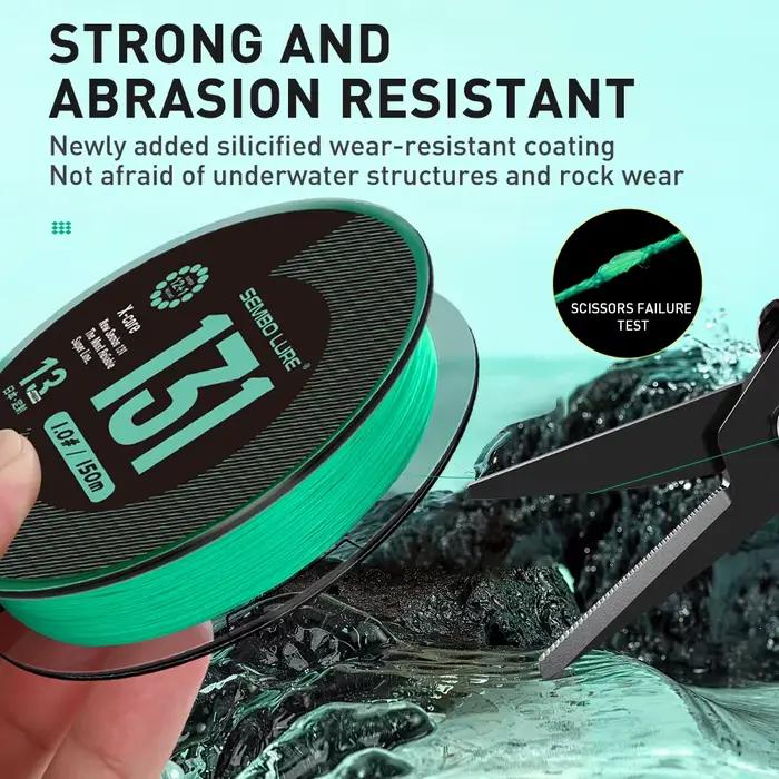 Ligne de pêche ZUKIBO Sembo 131 Braid Super Line X13 - Résistance nœud supérieure et anti-usure