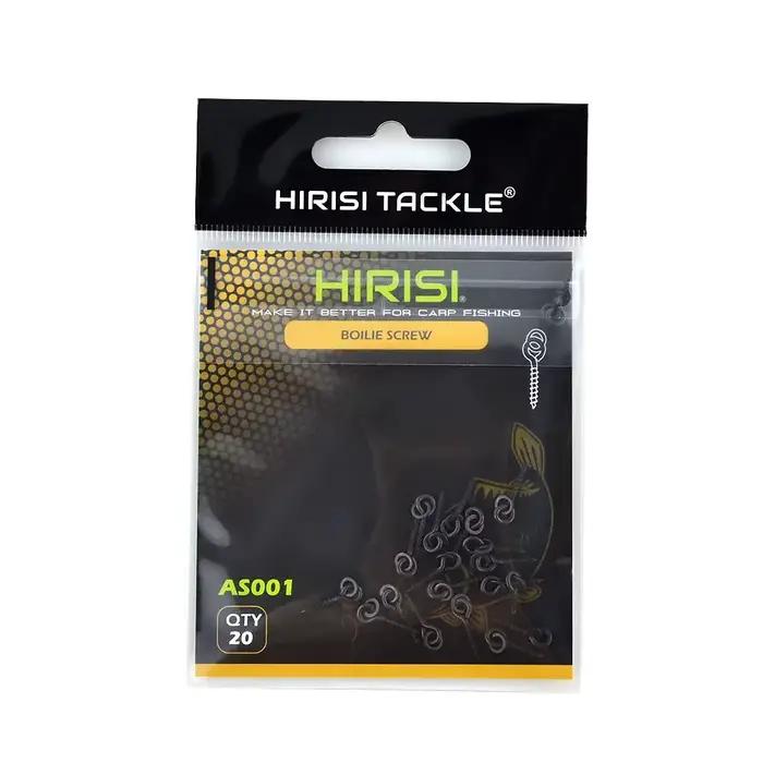 Vis à bouillettes Hirisi 20 pièces pour montages carpe - Outil appâts chod rigs avec anneau solide