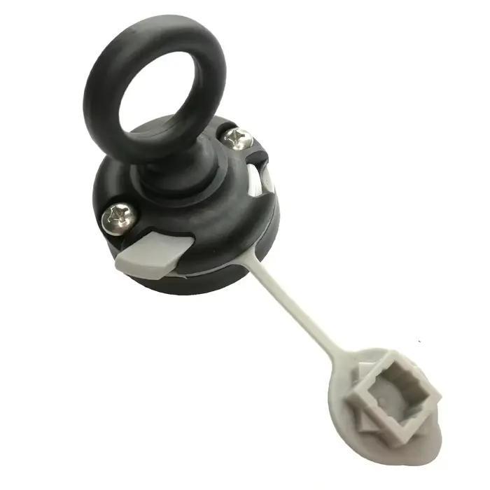 Support de canne à pêche pour kayak - Kit de fixation murale avec œillets et cordes de sanglage