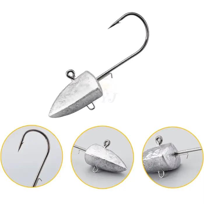 Hameçon Triangle Head NED 7 grammages différents pour leurres souples et vers artificiels