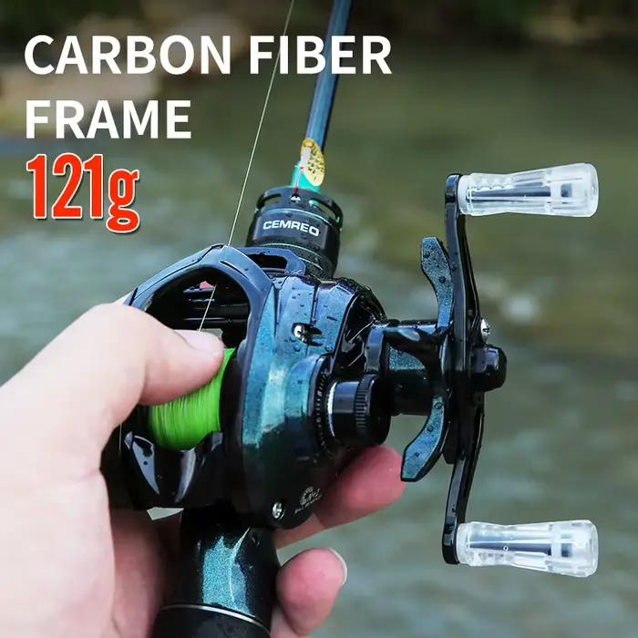 Moulinet casting CEMREO Phantom frein magnétique 7.1:1 pour pêche légère leurres