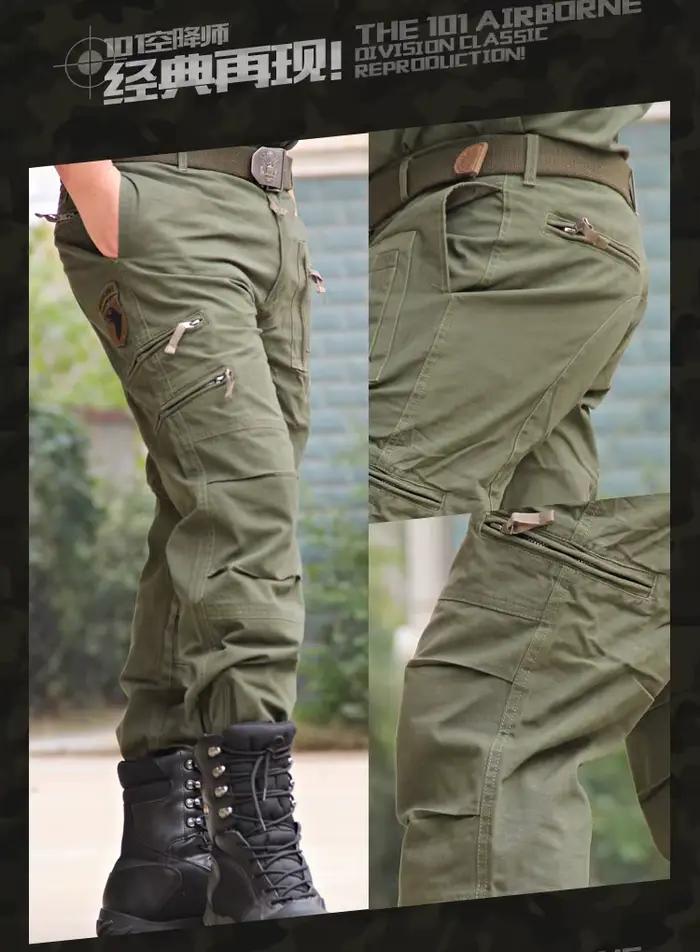 Pantalon de combat noir décontracté - Polyvalence parfaite pêche airsoft et activités outdoor