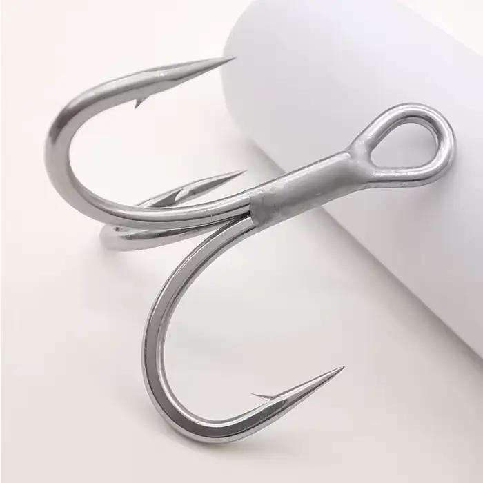 Hameçons triples super résistants LUREHOLIC 3X 4X pour pêche au leurre eau douce et mer - Revêtement anti-rouille