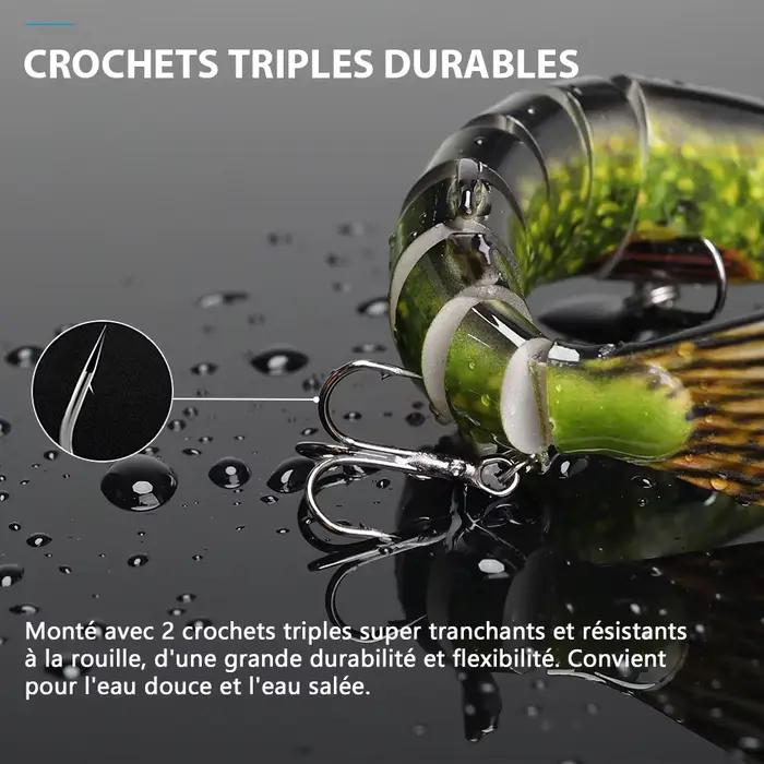 Leurre articulé TREHOOK 10cm/12.5cm pour brochet et carnassiers multi-articulations