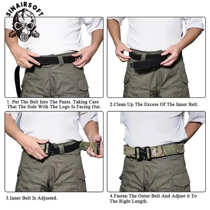 Ceinture tactique 2 pouces quick release SINAIRSOFT multicam - Accessoire pêche chasse laser MOLLE