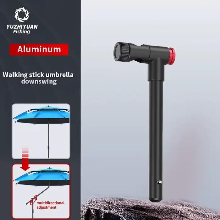 Support parapluie pêche ajustable 360° pliable portable - Pied de plage terrasse fixation universelle