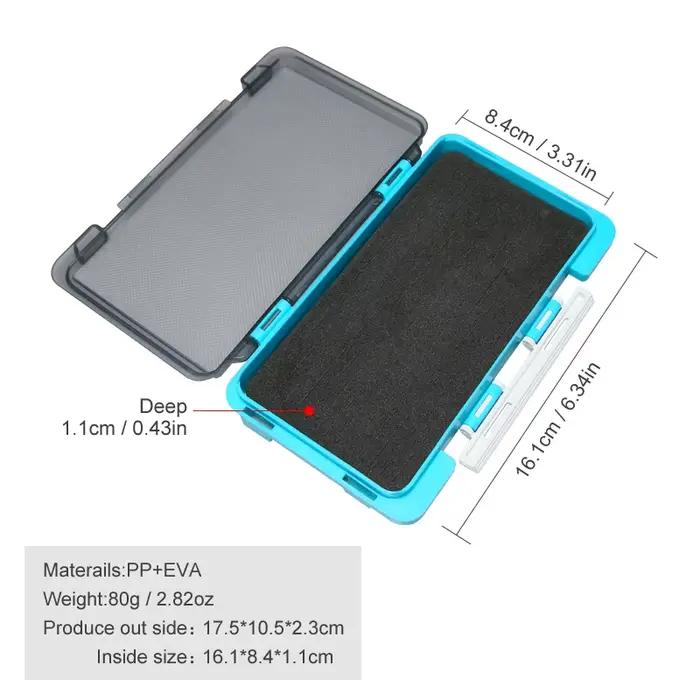 Boîte pêche plastique organisateur leurres hameçons cuillères - Boîtier rangement éponge portable