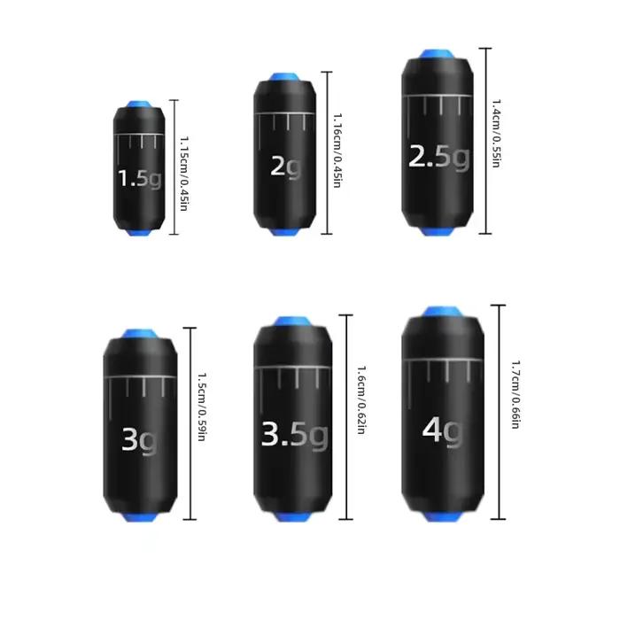 Plombs de pêche plats en plomb 1.5g à 3.5g par 50 ou 100 pièces pour montage ligne et accessoire pêche