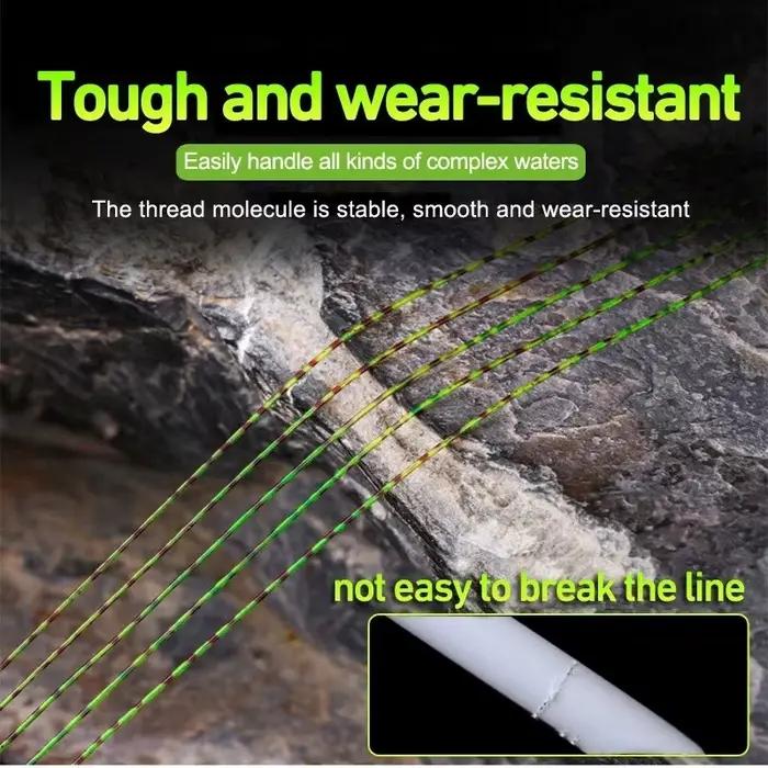 Ligne de pêche invisible fluorocarbone ZUKIBO 3000m, super résistance pour la pêche à la mouche et