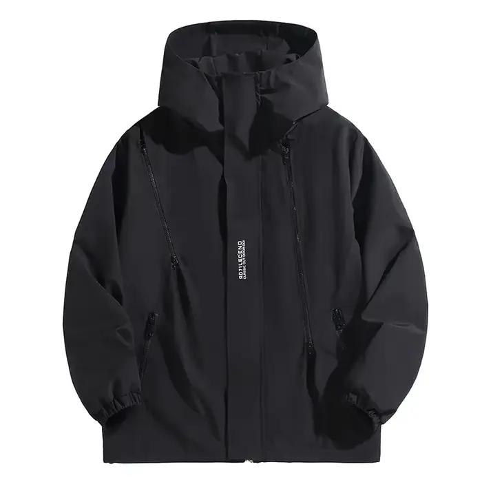 Veste bomber imperméable pour pêche - Taille 12XL - Coupe-vent avec capuche - Homme