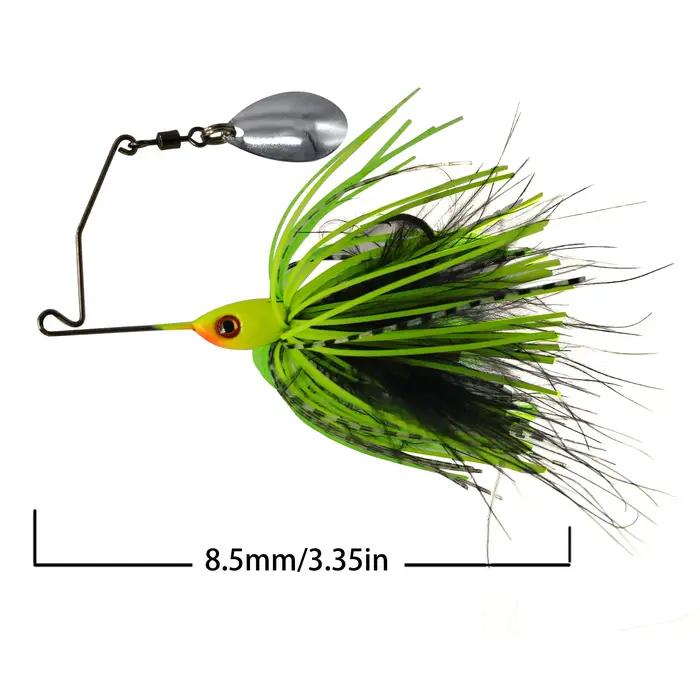 Leurre chatterbait spinnerbait 7g 9g pour la pêche du brochet et du black bass, leurre vibrant