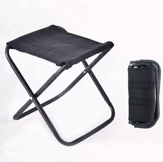 Chaise pliante pêche aluminium haute résistance - Siège camping portable avec sac de transport inclus