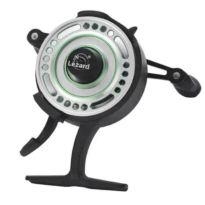 Moulinet pour pêche sur glace Lizard Free runner avec bobine EVA interchangeable métal ou plastique