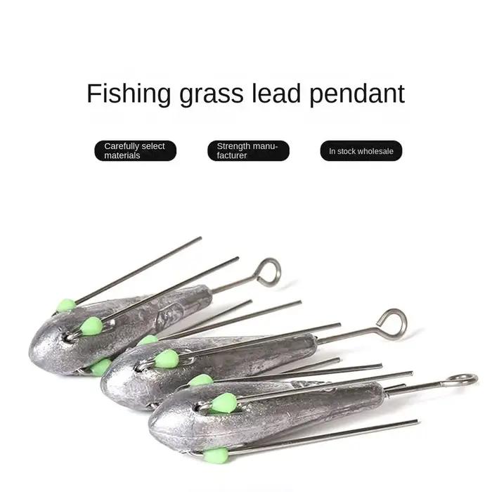 Plombs de pêche lumineux 50g-110g avec perle résistants à l'usure pour technique drop shot et connexions