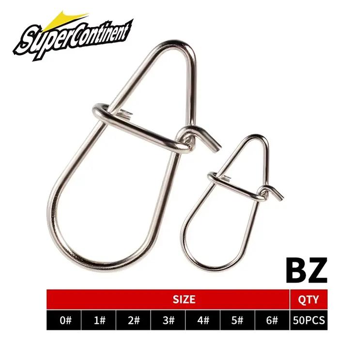 Snaps Supercontinent pour leurres crankbait - Attaches rapides duo lock résistantes à l'eau salée