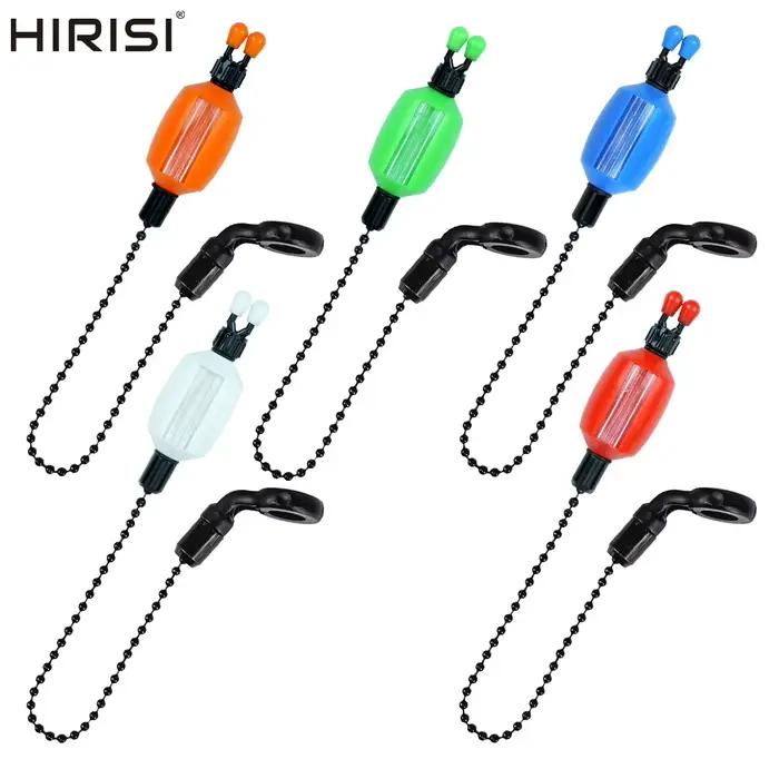 Alarme de touche pour pêche à la carpe Hirisi 2 pièces - Détecteur avec clips sécurisés pour ligne