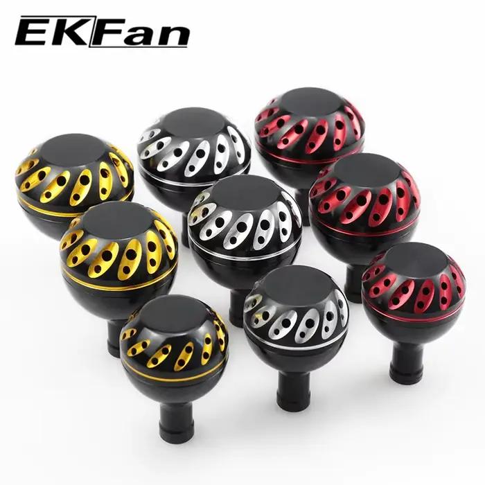 Poignée de moulinet EKfan 30/35/38mm en alliage métal pour pêche spinning et baitcast - Compatible Daiwa Shimano