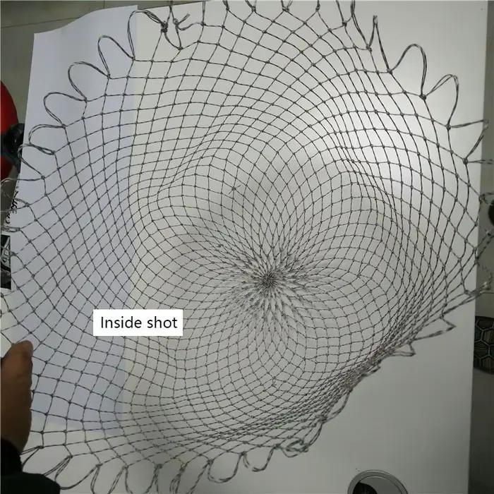 Filet pliant nylon maille losange 25-50cm profondeur - Épuisette de pêche compacte pour toutes situations