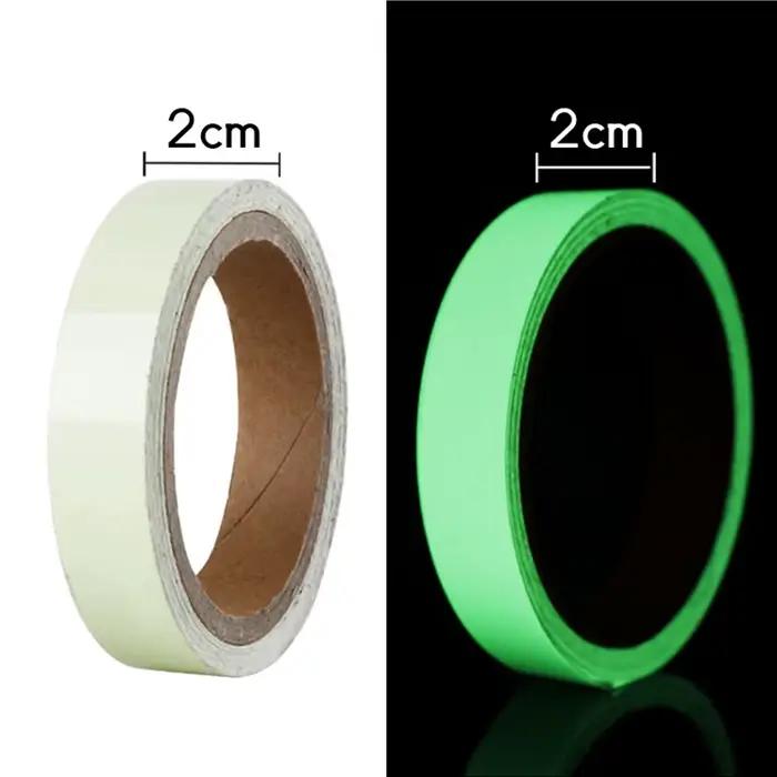 Ruban Luminescent Vert Autocollant pour Pêche - Stickers Fluorescents Avertisseurs Outils Nuit