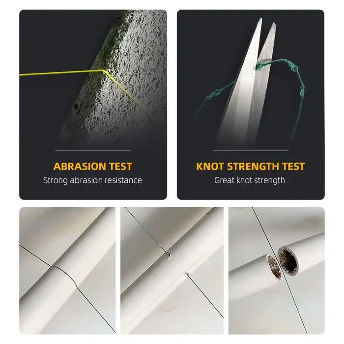 Shawto Ligne tressée 8 brins 150M-1000M - Fil de pêche multifilament soie pour tous types de pêche