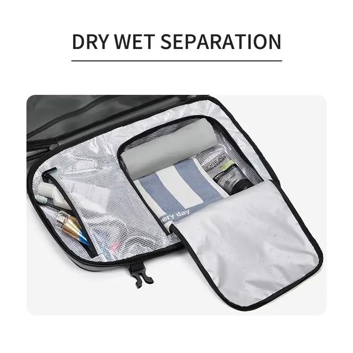Sac à dos voyage homme compression 17 pouces pêche - Sac professionnel grande capacité étanche ordinateur