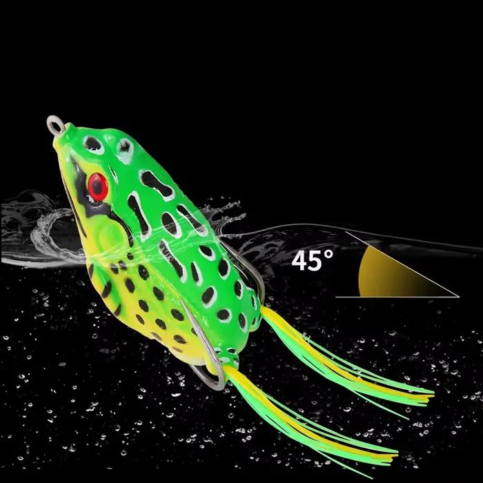 Leurre grenouille souple avec hameçons 5g à 17.5g pour pêche top water et leurres carnassiers