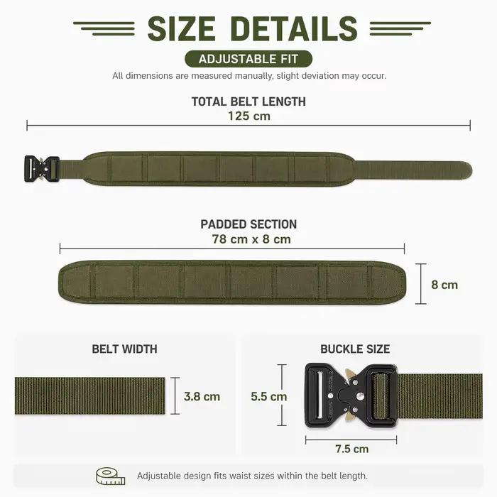 Ceinture Tactique en Nylon MOLLE Boucle Métallique Pour Pêche Chasse Accessoires Organisateurs Durables Outdoor