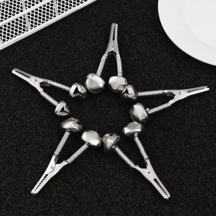 Clips alarme pêche acier inoxydable 1 à 10 pièces - Anneaux de fixation avec alerte sonore
