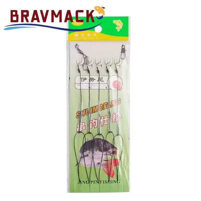Hameçon de pêche simple barbed sharp en acier haute carbone pour montages personnalisés #3 à #13