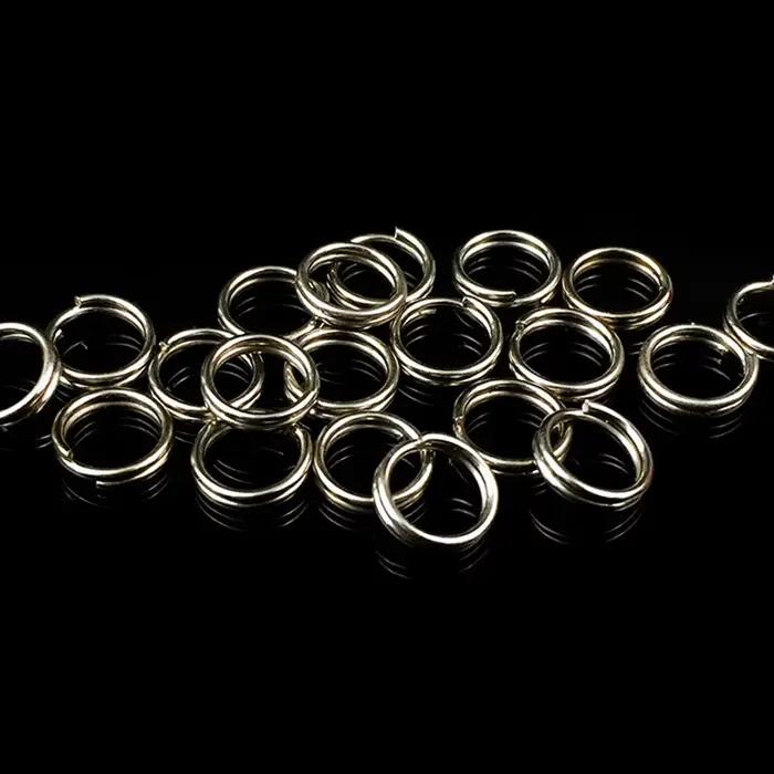 116PCS Anneaux Ouverts Inox pour Leurres de Pêche - Connecteurs Accessoires Pêche Crankbaits