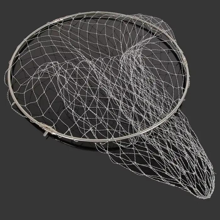 Filet pliable pêche à épuisette avec tête repliable - Accessoire capture poissons profond