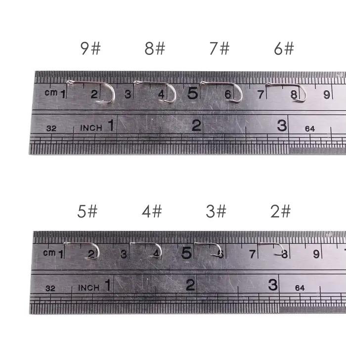 Hameçons de pêche 100 pièces acier inoxydable extra-longs Owner pour mer et rivière - Boîte de rangement