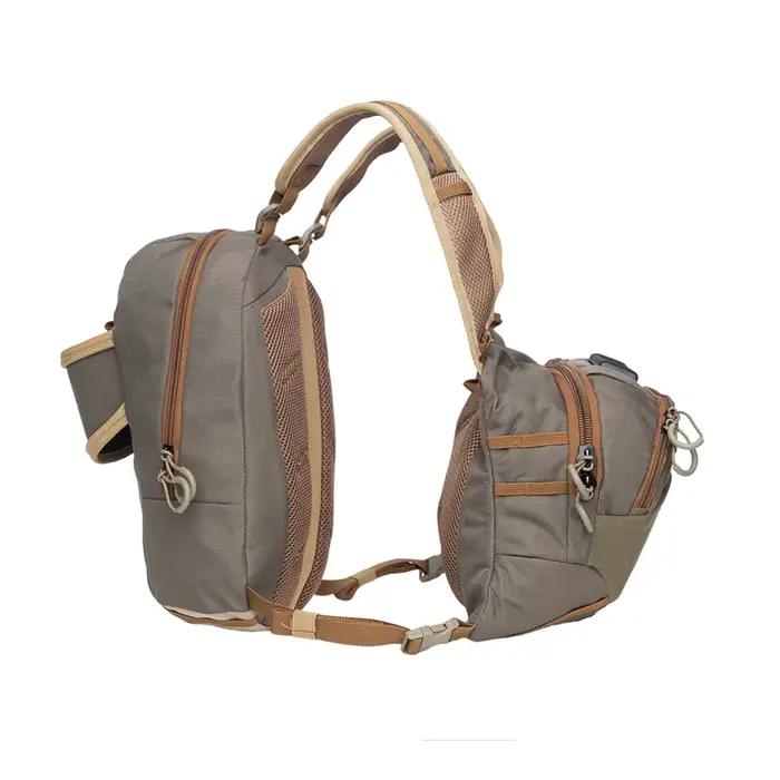 Sac poitrine léger pour pêche à la mouche avec poches organisatrices et harnais réglable