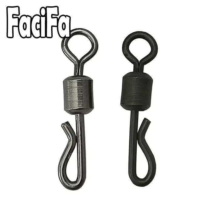 Swivels à roulements en Q 25-100 pièces pour pêche de la carpe et terminal tackle rapide