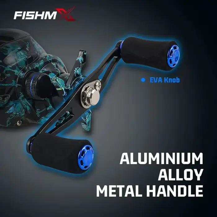 Moulinet baitcasting Fishmx anti-explosion avec frein magnétique 7.2:1 pour pêche longue portée