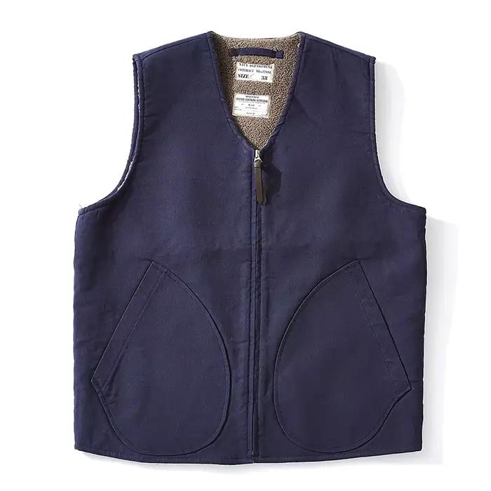 Gilet polaire homme hiver pêche sport extérieur doublure chaude zippée poches solide