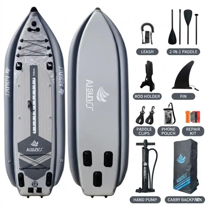 Bateau de pêche gonflable PVC en vente - Kayak gonflable personnalisable OEM pour pêcheurs