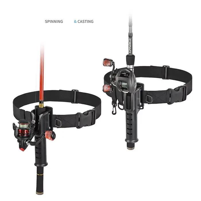 Porte-canne réglable et portable avec ceinture - Accessoire de pêche pratique pour les sessions en extérieur