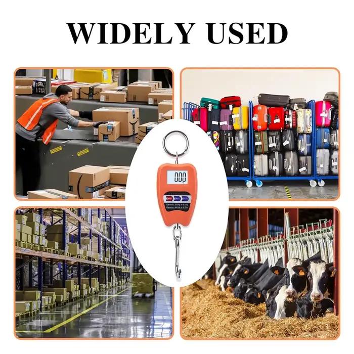 Balance digitale suspendue 200kg écran LED pour peser gros poissons et équipements de pêche