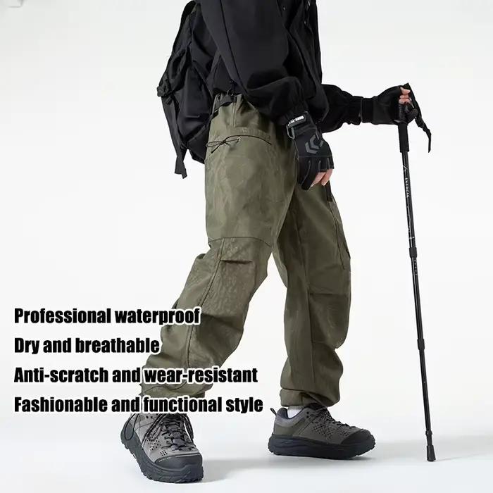 Pantalon cargo camouflage homme automne - Pêche randonnée imperméable coupe-vent style américain