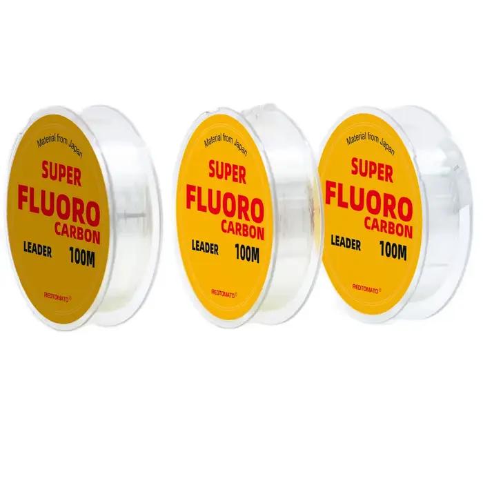 Fil de pêche fluorocarbone japonais super résistant 0.14mm à 0.70mm matériau haute qualité