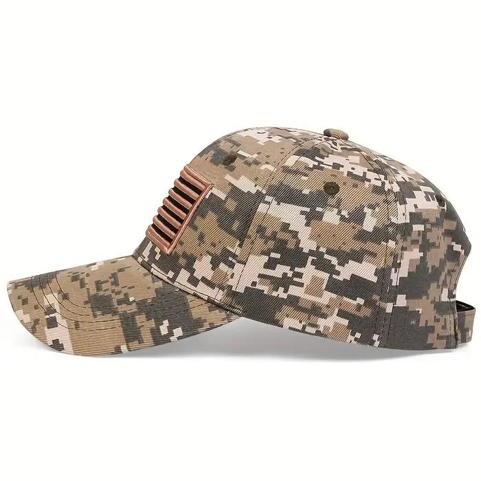 Casquette baseball drapeau US brodée unisexe pour pêche protection solaire printemps automne