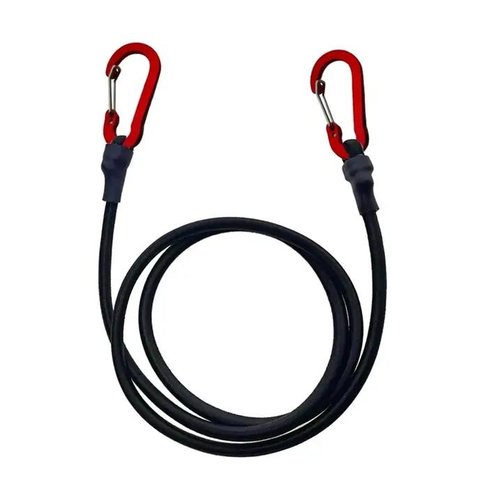 Cordes élastiques bungee robustes avec mousquetons pour fixation matériel pêche et camping