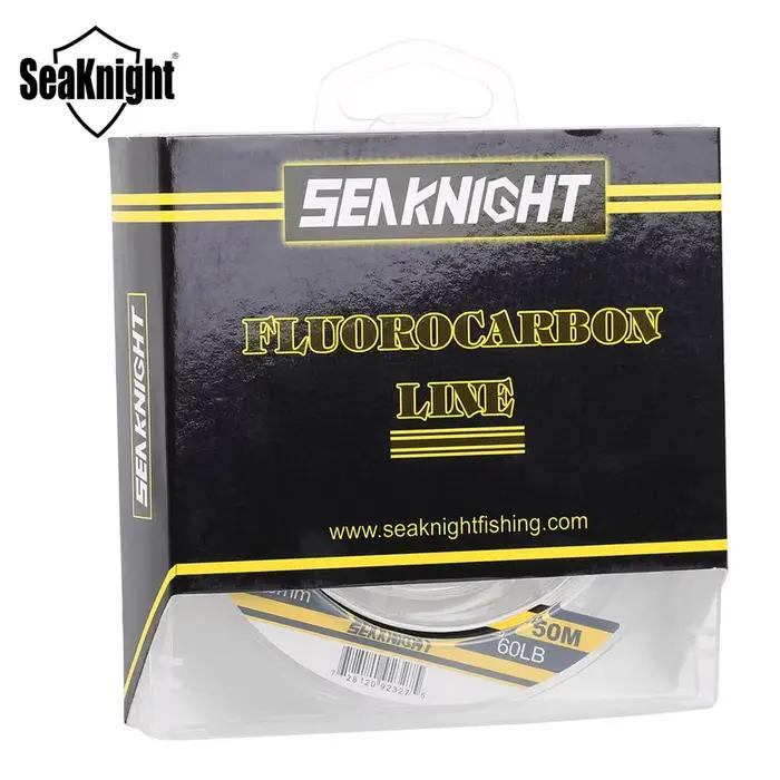 Ligne fluorocarbone SeaKnight 100M coulante rapide pour carpe - Matériau japonais 3-100LB leader pêche