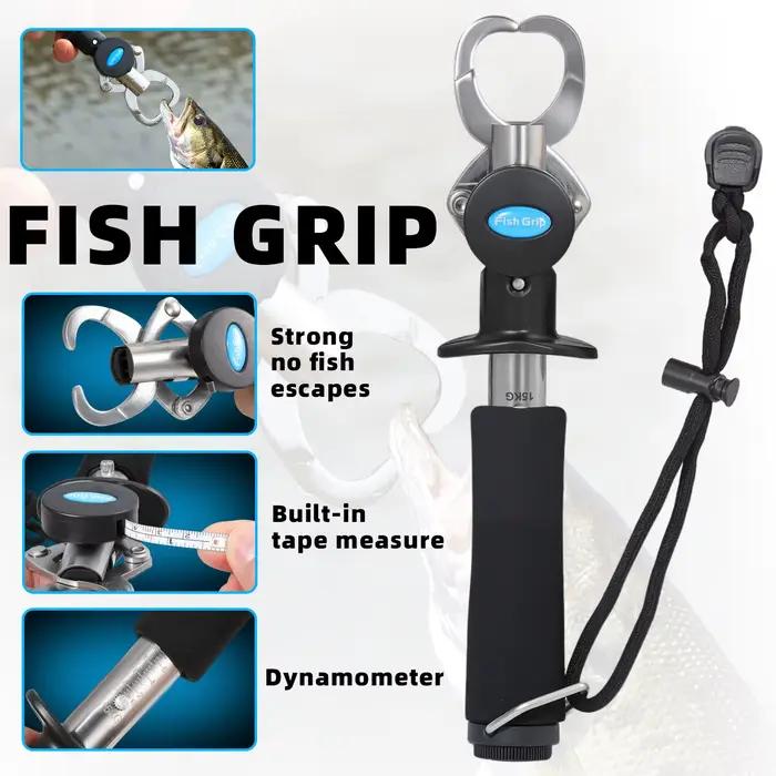 Pince multifonction pêche Sougayilang inox avec balance 15kg et mètre ruban 100cm pour mesurer poissons
