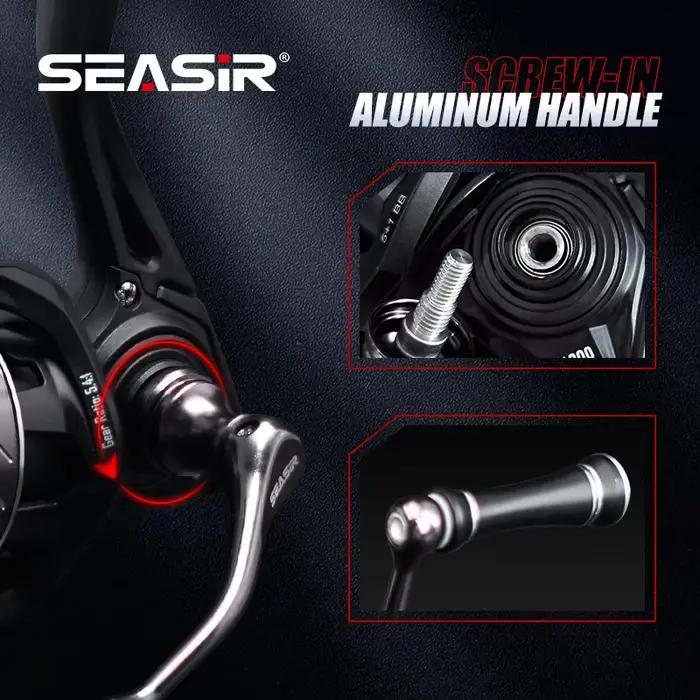 Moulinet Spinning SEASIR Stream 139g Ultraléger Carbon Washers Drag 6Kg 5+1BB Ratio 5.4:1 pour Pêche Précise