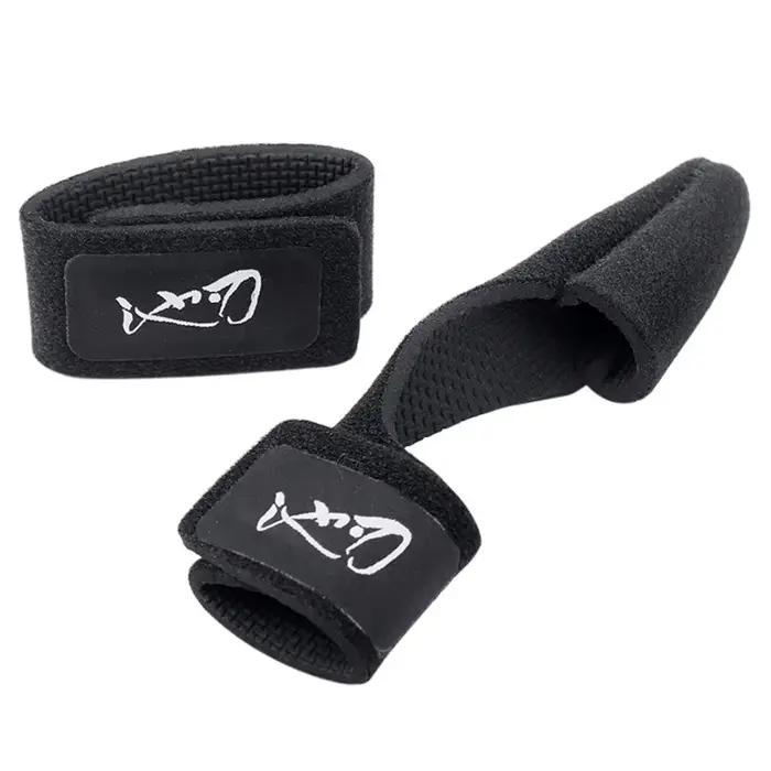 Ceinture porte-canne de pêche élastique avec 3 sangles réglables et protège-embout pour leurres