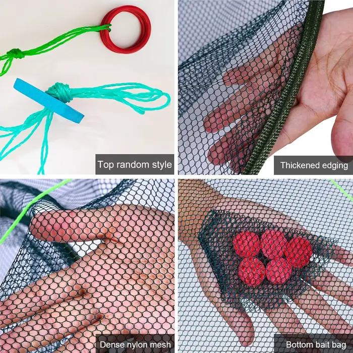 Grande épuisette pliante 80/100cm pour poissons appâts crevettes - Filet de réception pour étang réservoir