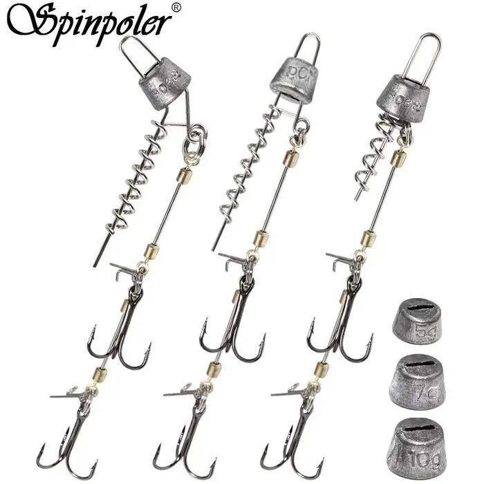 Spinpoler système multi-profondeur pour brochet - Rig stinger avec plombs 5g à 20g